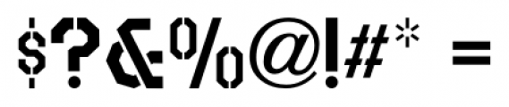 Stencil Octoid JNL Regular Font OTHER CHARS