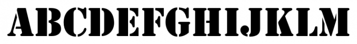 Stencil Std Regular Font UPPERCASE