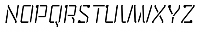 Stenciliqo 4F Italic Font UPPERCASE