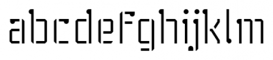Stenciliqo 4F Regular Font LOWERCASE