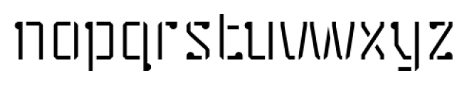 Stenciliqo 4F Regular Font LOWERCASE