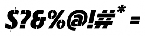 Stenka Bold Italic Font OTHER CHARS