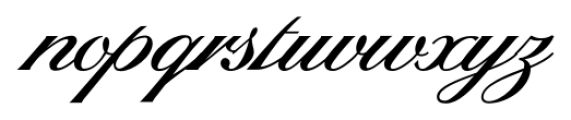 Sterling Script Pro Regular Font LOWERCASE