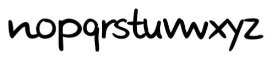 Stone Handwriting Pro Regular Font LOWERCASE