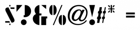 Streamlined Stencil JNL Regular Font OTHER CHARS