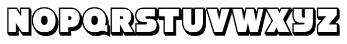 Strenuous 3D Font UPPERCASE
