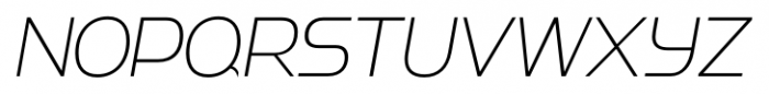 Strenuous ExtraLight Italic Font UPPERCASE