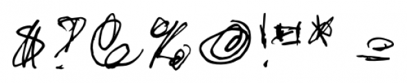 stonehandSaul Regular Font OTHER CHARS