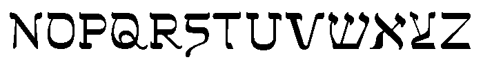 ST Hebrew Font UPPERCASE