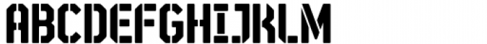 STP Stencil Cyrillic Bold Font UPPERCASE