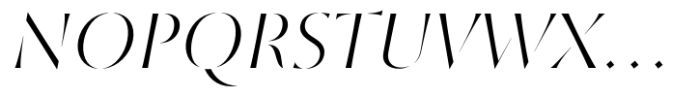 St Croce Pro Fading Light Italic Font UPPERCASE