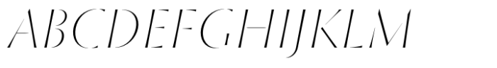 St Croce Pro Fading Thin Italic Font UPPERCASE