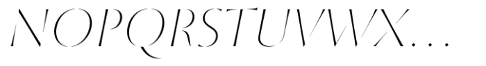 St Croce Pro Fading Thin Italic Font UPPERCASE