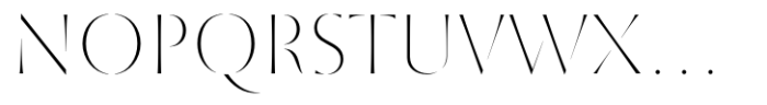 St Croce Pro Fading Thin Font UPPERCASE