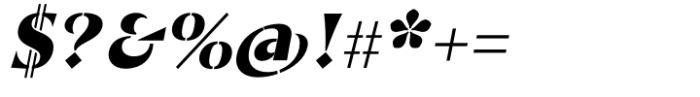 St Croce Pro Stencil Black Italic Font OTHER CHARS