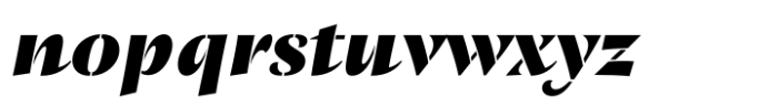 St Croce Pro Stencil Black Italic Font LOWERCASE