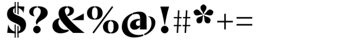 St Croce Pro Stencil Black Font OTHER CHARS