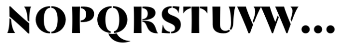 St Croce Pro Stencil Black Font UPPERCASE