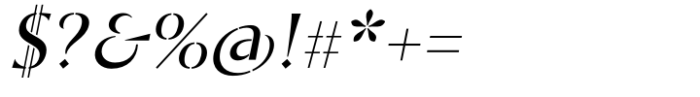 St Croce Pro Stencil Italic Font OTHER CHARS