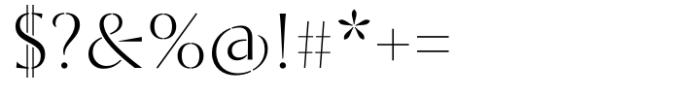 St Croce Pro Stencil Light Font OTHER CHARS