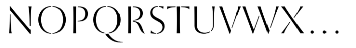 St Croce Pro Stencil Light Font UPPERCASE