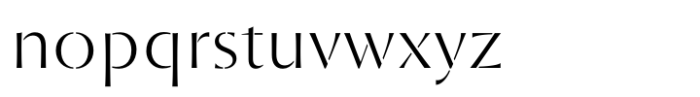 St Croce Pro Stencil Light Font LOWERCASE