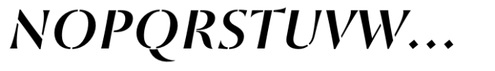 St Croce Pro Stencil Medium Italic Font UPPERCASE