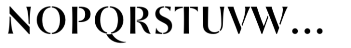 St Croce Pro Stencil Medium Font UPPERCASE