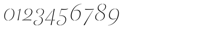 St Croce Pro Stencil Thin Italic Font OTHER CHARS