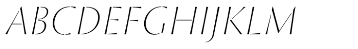 St Croce Pro Stencil Thin Italic Font UPPERCASE