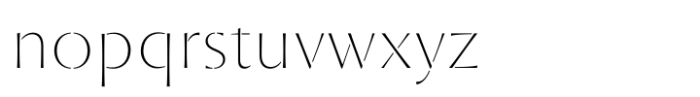 St Croce Pro Stencil Thin Font LOWERCASE