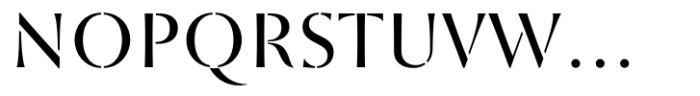 St Croce Pro Stencil Font UPPERCASE