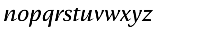 St Croce Pro Text Italic Font LOWERCASE
