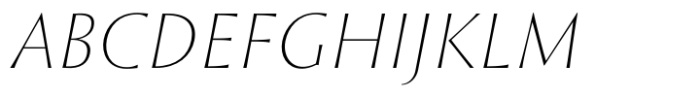 St Croce Pro Text Thin Italic Font UPPERCASE