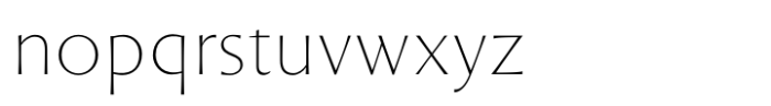 St Croce Pro Text Thin Font LOWERCASE