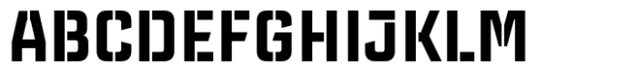 St Monica Bold Stencil Font UPPERCASE