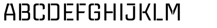 St Monica Regular Stencil Font UPPERCASE