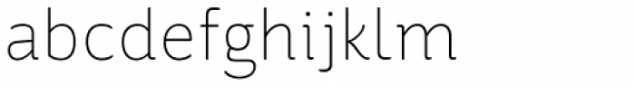 St Ryde Thin Font LOWERCASE
