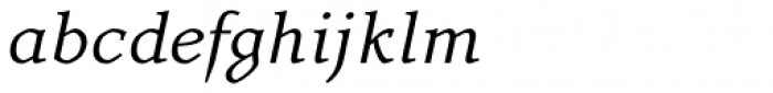 Stabia Book Italic Font LOWERCASE