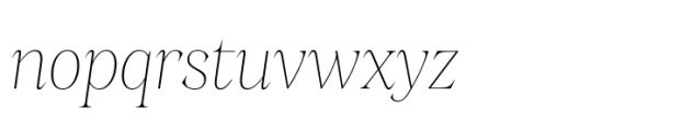 Stability Ultra Light Italic Font LOWERCASE