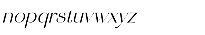 Stack Qisplay Italic Font LOWERCASE