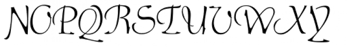 Staehle Graphia Script Regular Font UPPERCASE