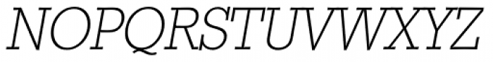Stafford Serial ExtraLight Italic Font UPPERCASE