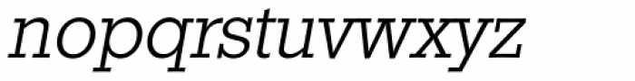 Stafford Serial Light Italic Font LOWERCASE