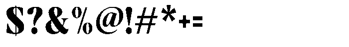 Stagger Black Condensed Font OTHER CHARS