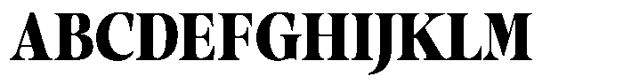 Stagger Black Condensed Font UPPERCASE