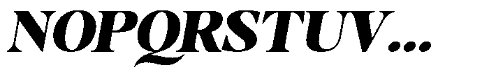 Stagger Black Expanded Italic Font UPPERCASE