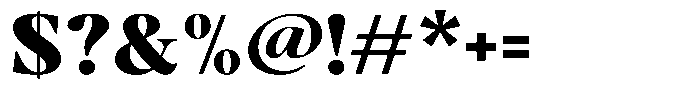 Stagger Black Expanded Font OTHER CHARS