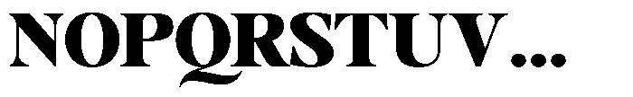 Stagger Black Expanded Font UPPERCASE