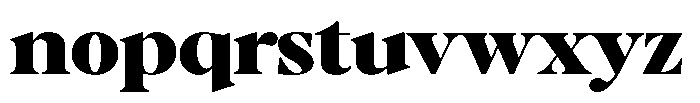 Stagger Black Expanded Font LOWERCASE